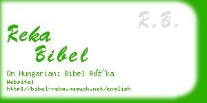 reka bibel business card